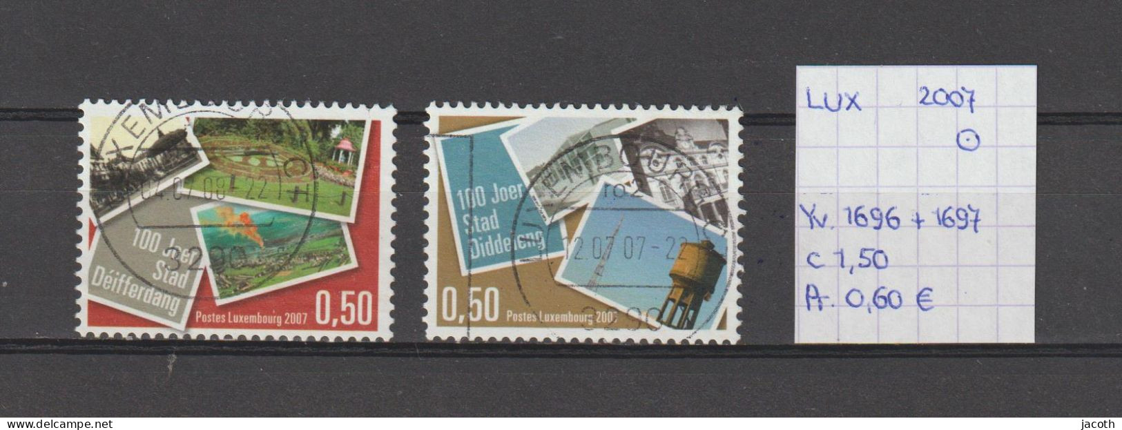 (TJ) Luxembourg 2007 - YT 1696 + 1697 (gest./obl./used) - Used Stamps