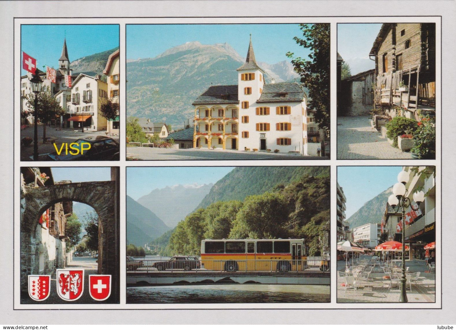 Visp - Multivue Mit Postauto       Ca. 1990 - Viège