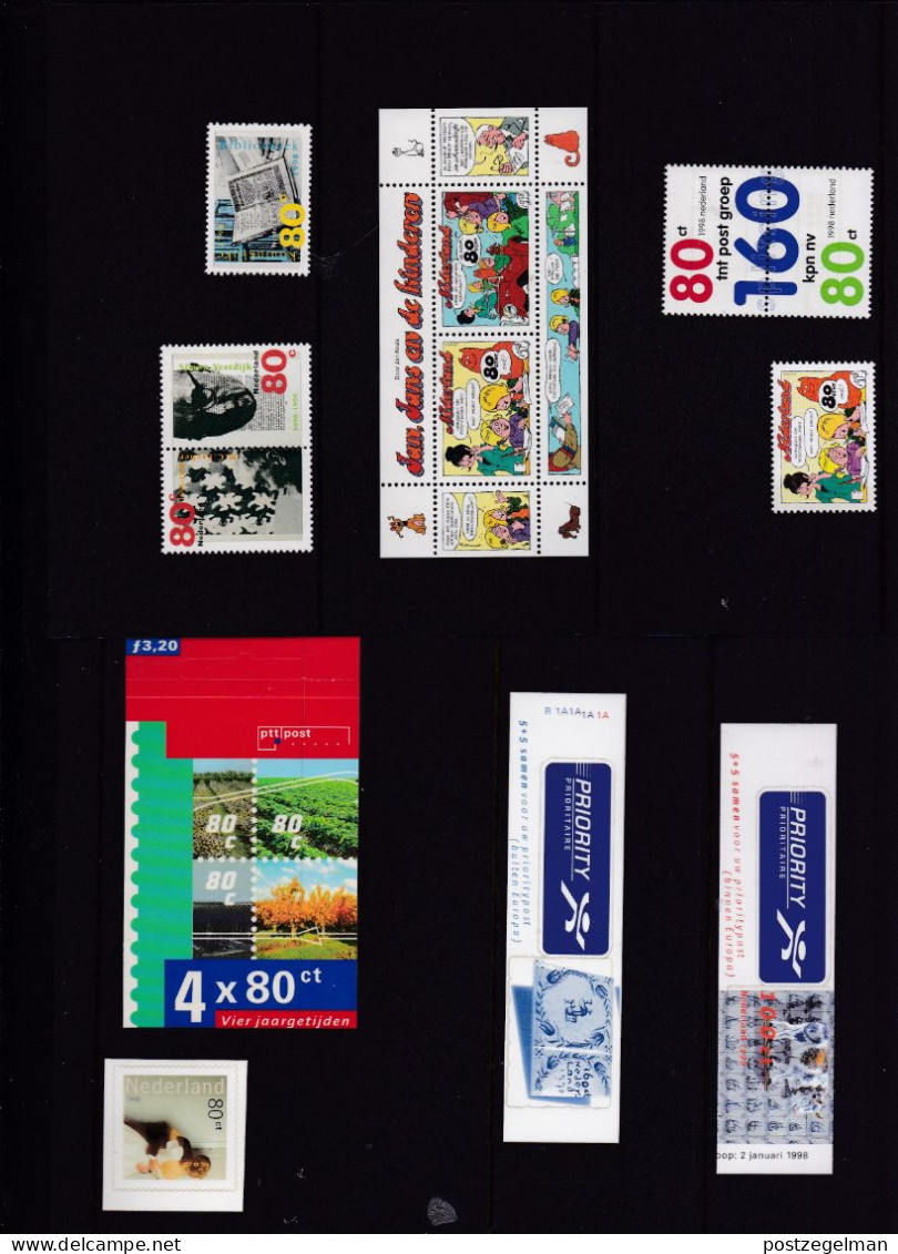 NEDERLAND, 1998, Mint Stamps/sheets Yearset, Official Presentation Pack ,NVPH Nrs. 1746/1807 - Volledig Jaar