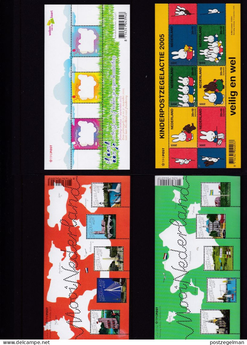 NEDERLAND, 2005, Mint Stamps/sheets Yearset, Official Presentation Pack ,NVPH Nrs. 2319/2391 - Volledig Jaar