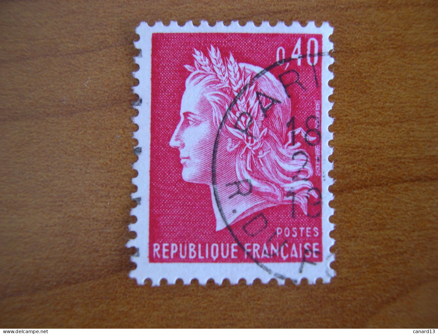 France Obl   Marianne N° 1536B Cachet Rond Noir - 1967-1970 Marianne (Cheffer)