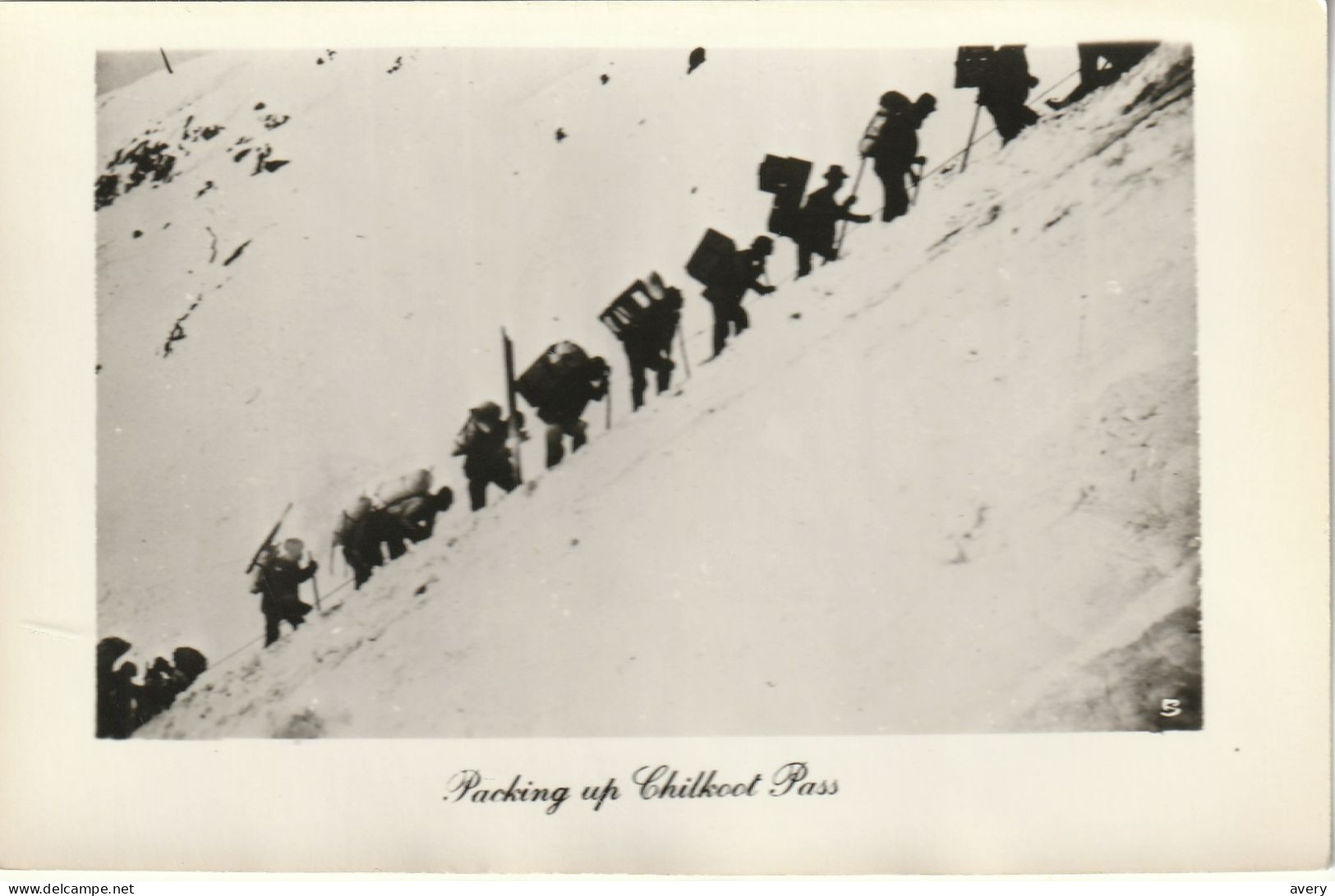 Packing Up Chilkoot Pass, Yukon  1898 - Yukon