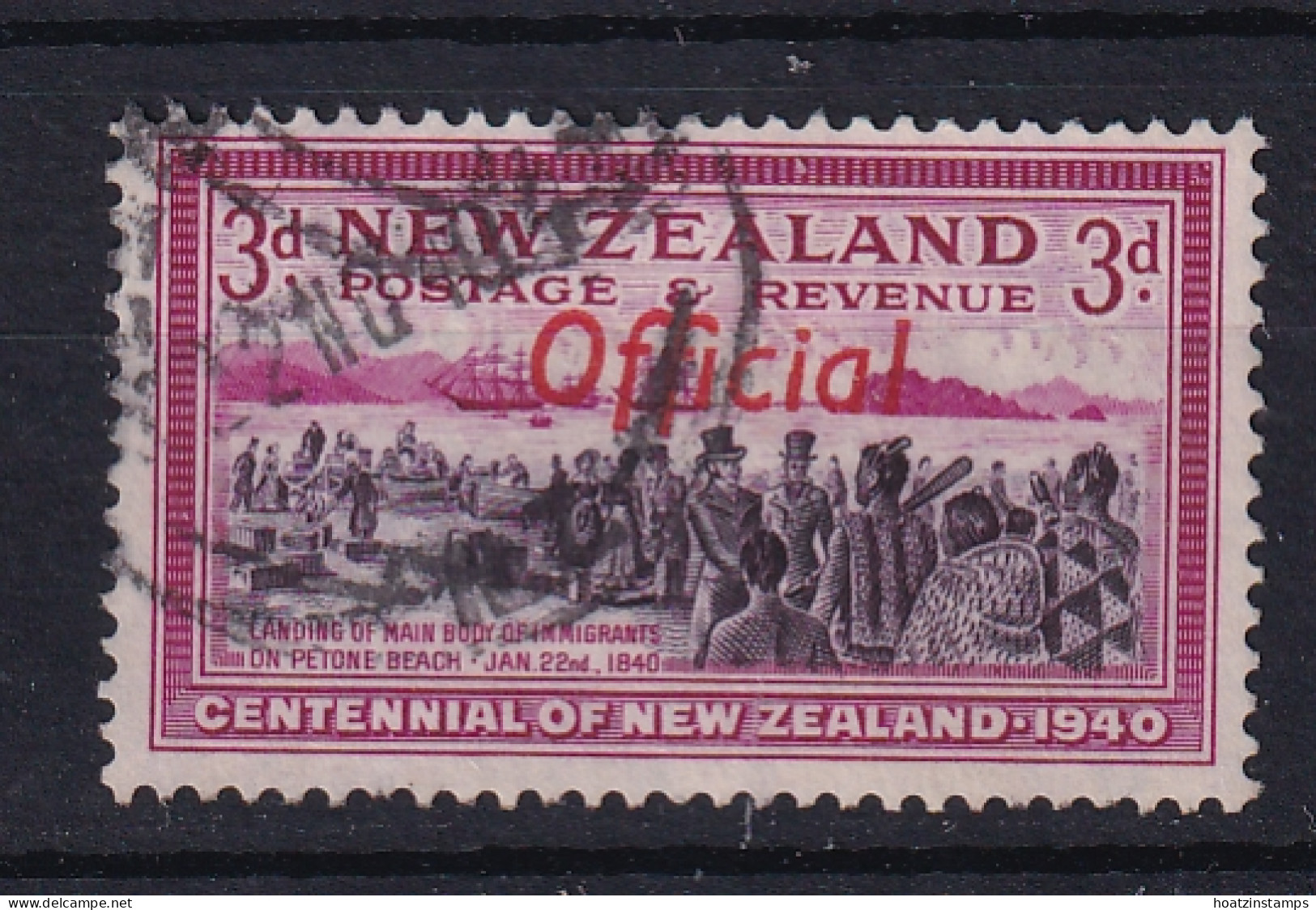 New Zealand: 1940   Centennial - Official OVPT   SG O146   3d    Used - Servizio