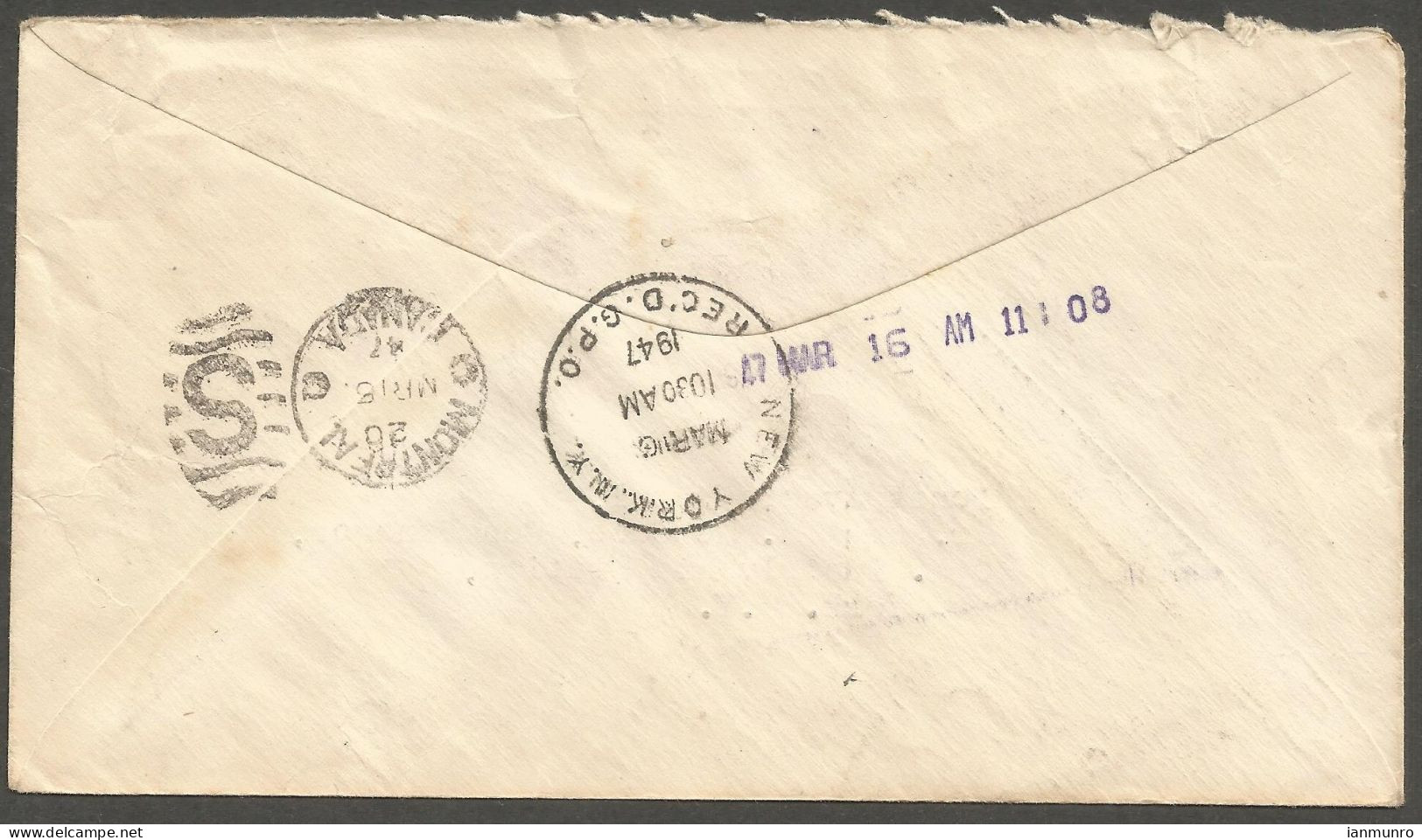 1947 Travel Agency Special Delivery Cover 14c War/Peace Montreal PQ Quebec To USA - Postgeschichte