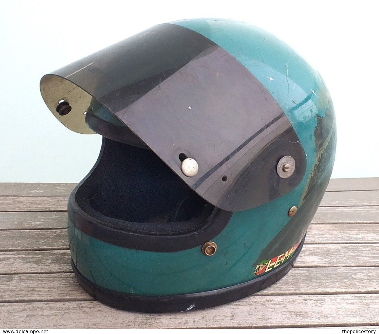 Casco Integrale Vintage Boeri Mod. Indy Primi Anni '70 Tg. XL Personalizzato Vespa - Motor Bikes