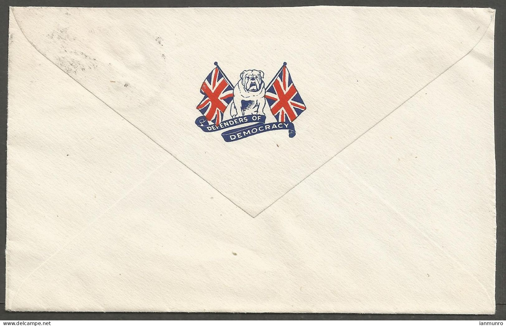 1945 Patriotic Cover 4c War Duplex Winchester Ontario - Postal History