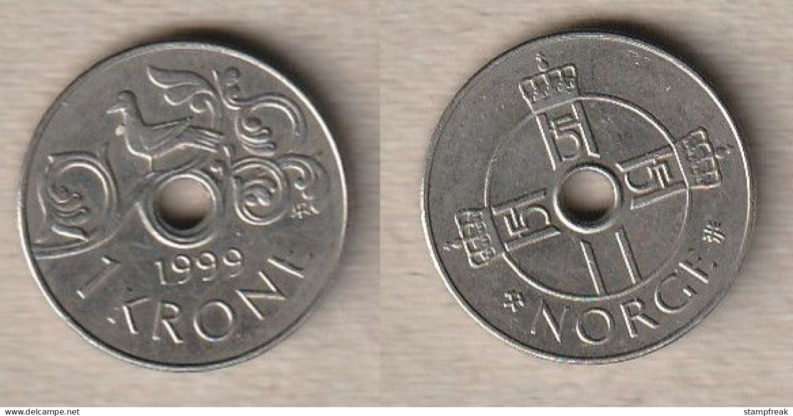 00313) Norwegen, 1 Krone 1999 - Noorwegen