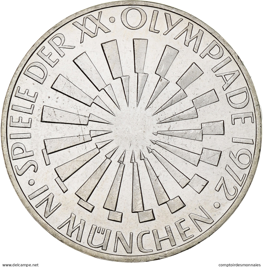 République Fédérale Allemande, 10 Mark, 1972, Karlsruhe, Argent, SUP+, KM:130 - Altri & Non Classificati