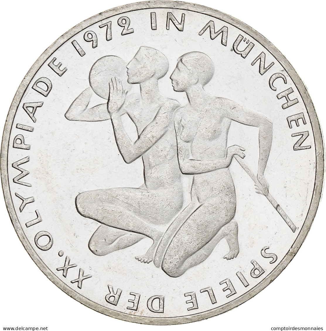 Monnaie, République Fédérale Allemande, 10 Mark, 1972, Stuttgart, BE, SPL - Commemorative