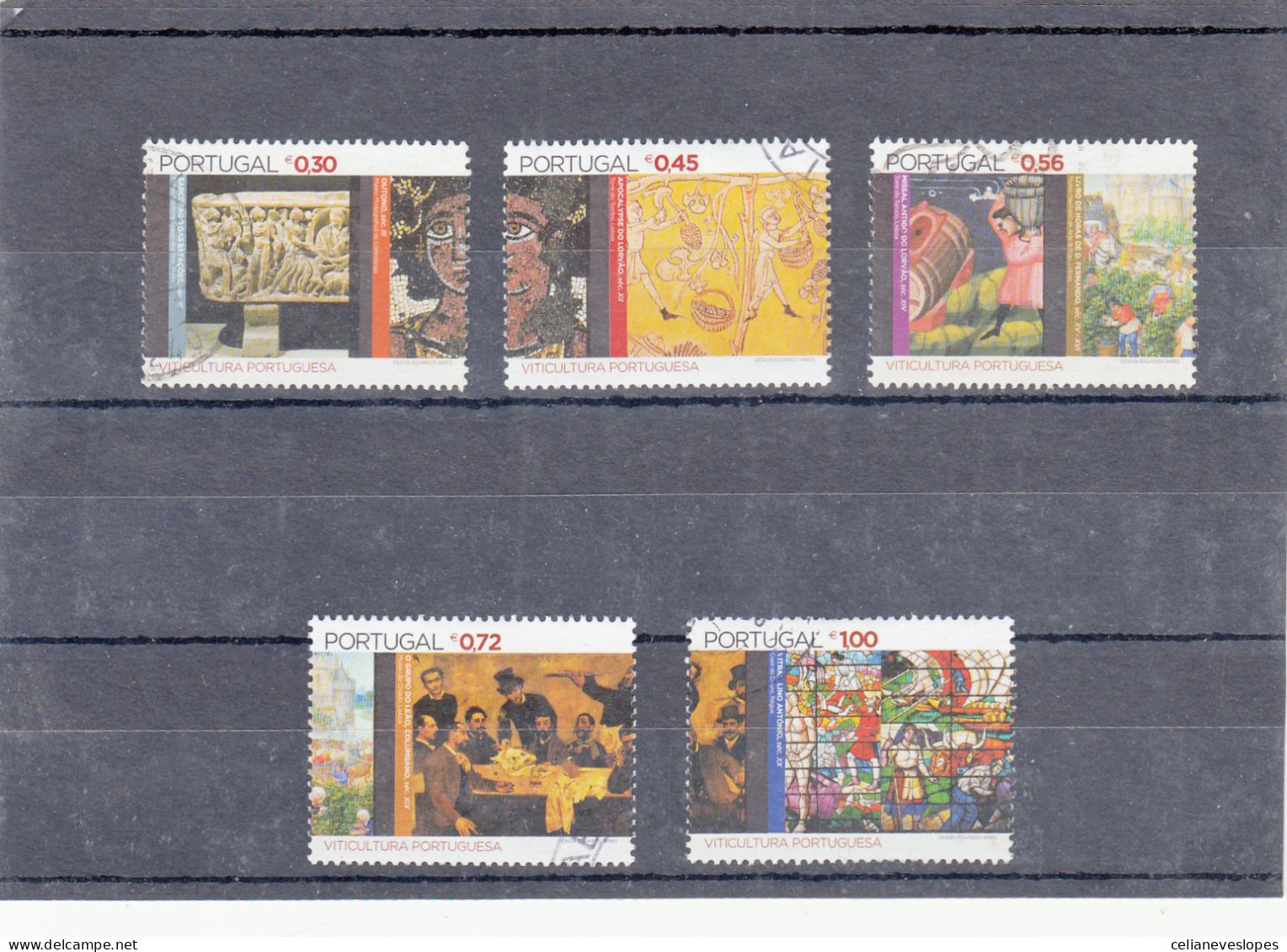 Portugal, (66), Viticultura Portuguesa, 2004, Mundifil Nº 3174 A 3178 Used - Gebruikt