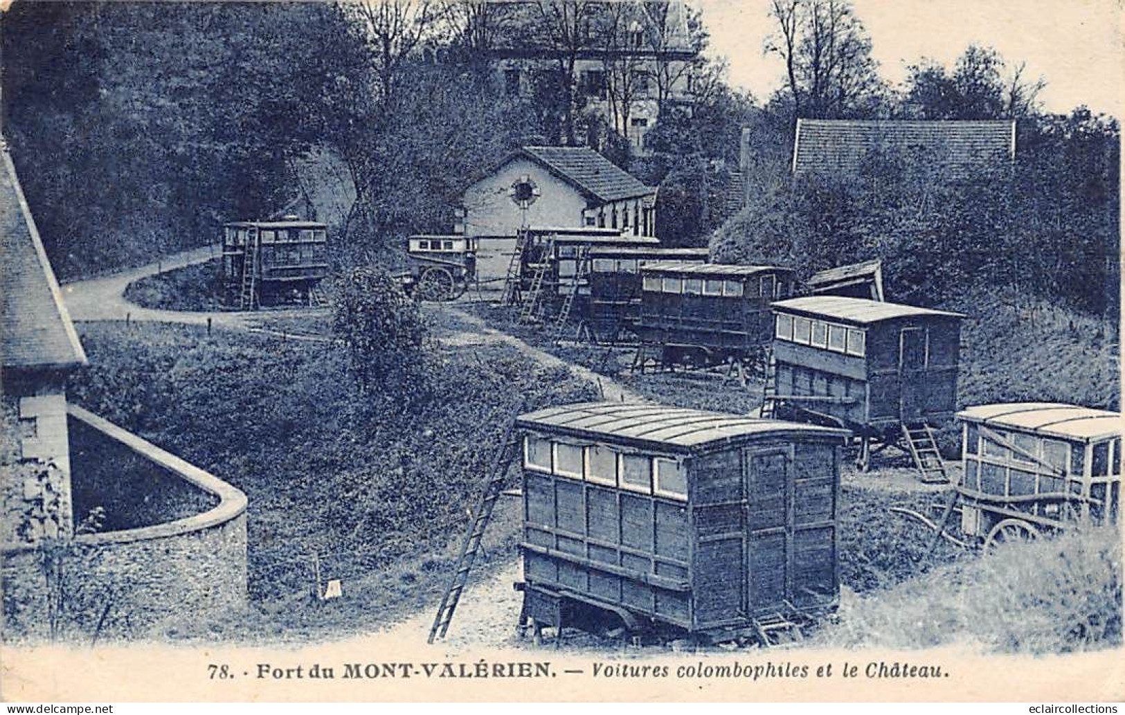 Suresnes         92           Fort Du Mont Valérien  -  Voitures Colombophiles  N° 78    (voir Scan) - Suresnes