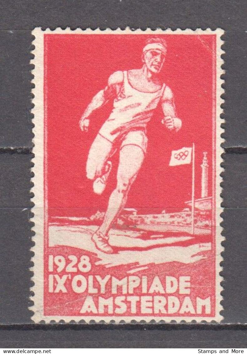 Netherlands - Poster Stamp SUMMER OLYMPICS AMSTERDAM 1928 - Zomer 1928: Amsterdam