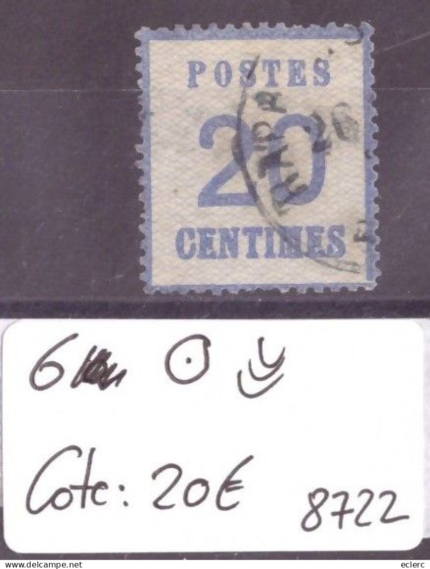 ALSACE LORRAINE No Yvert 6a OBLITERE -   COTE: 20 €  - ( WARNING: NO PAYPAL ) - Used Stamps