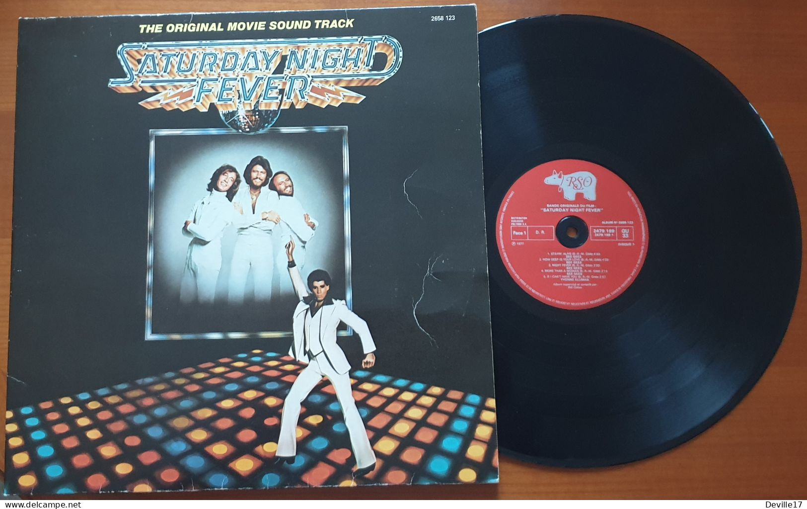 BEE GEES - DOUBLE ALBUM "SATURDAY NIGHT FEVER" - RSO RECORDS, INC - POLYDOR - 1977 - 2658 123 - Disco, Pop