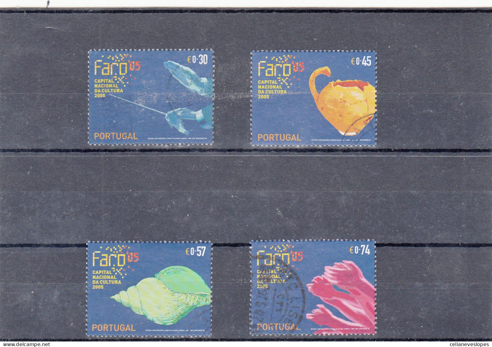 Portugal, (77), Faro Capital Europeia Da Cultura, 2005, Mundifil Nº 3267 A 3270 Used - Used Stamps