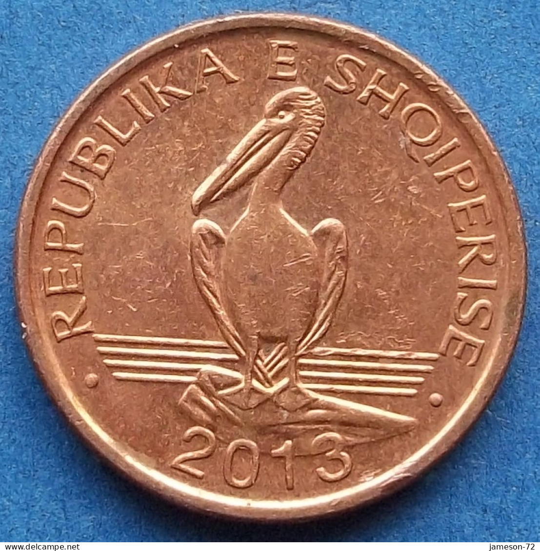 ALBANIA - 1 Lek 2013 "Dalmatian Pelican" KM# 75a Republic (1992) - Edelweiss Coins - Albanië