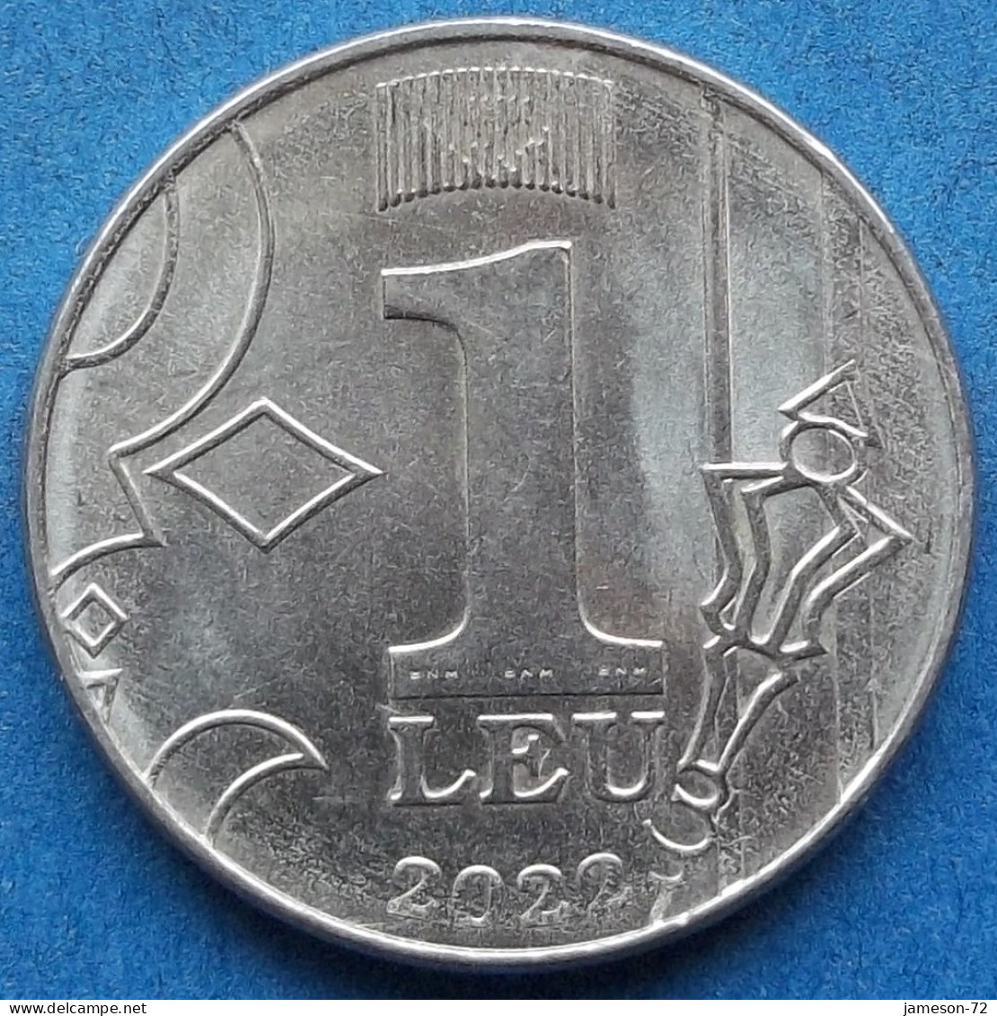 MOLDOVA - 1 Leu 2022 "Crescent Moon With Woman" KM# 153 Republic (1991) - Edelweiss Coins - Moldawien (Moldau)