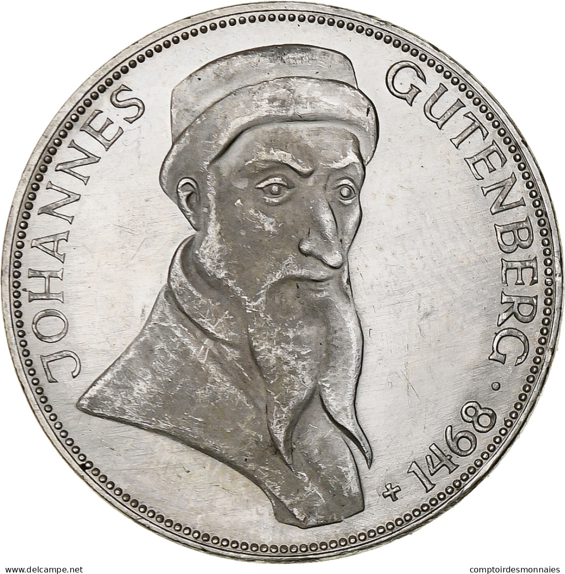 République Fédérale Allemande, 5 Mark, 1968, Karlsruhe, Argent, SUP+, KM:122 - 5 Marchi