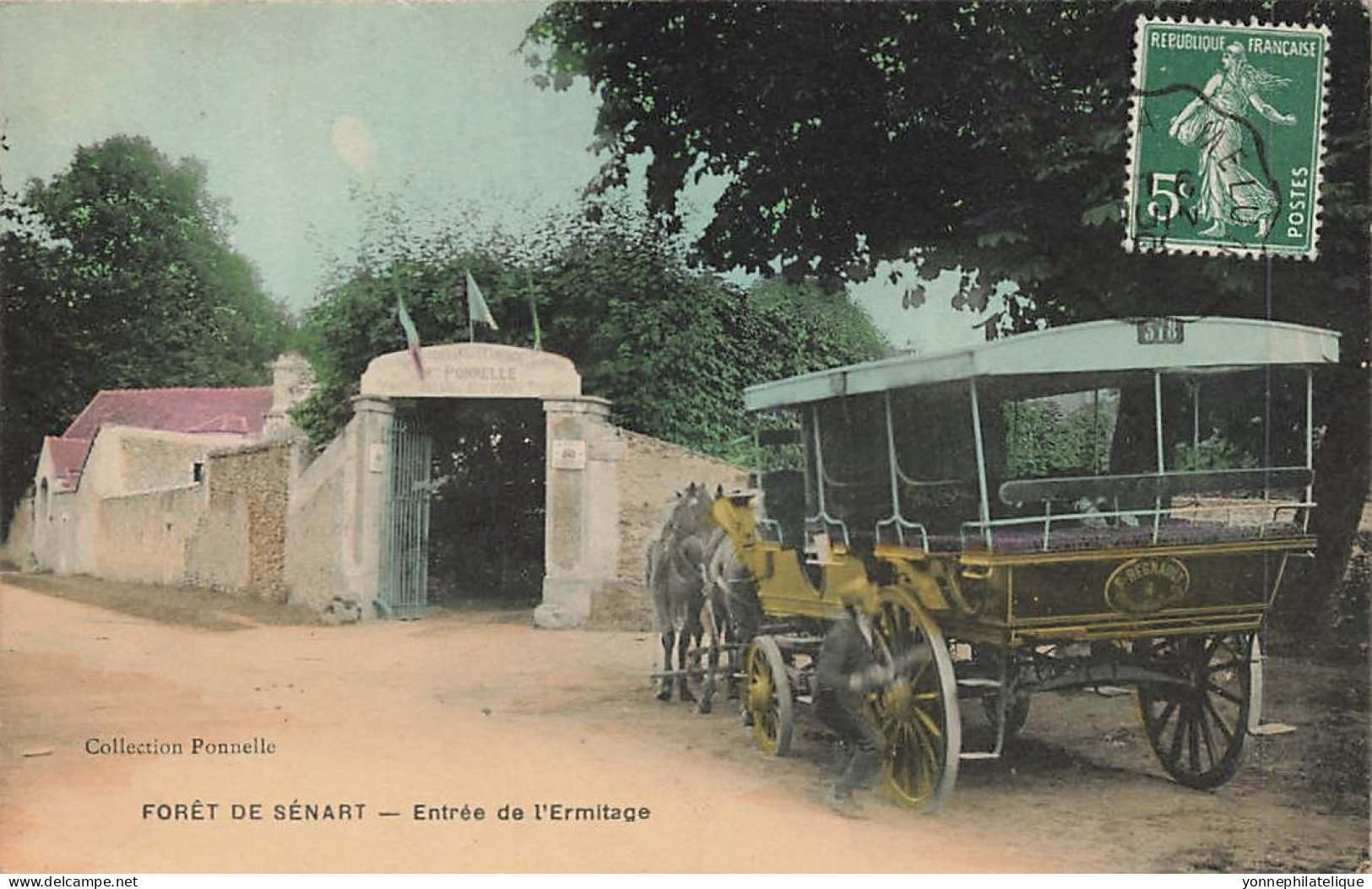 91 - ESSONNE - SÉNART - Forêt De Sénart - Entrée De L'Ermitage, Maison PONNELLE - Colorisée - 10421 - Sénart