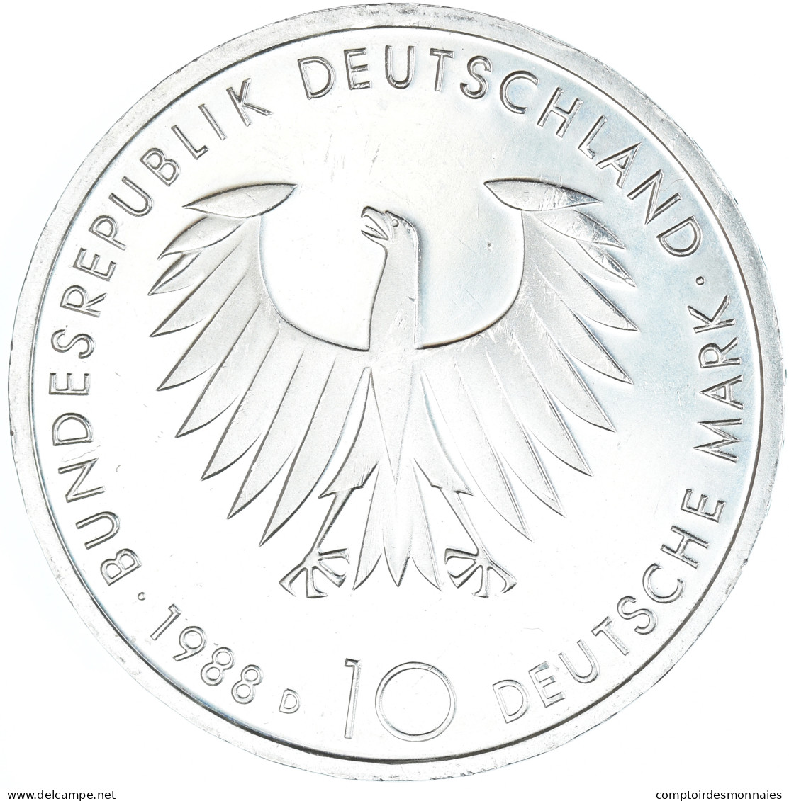 Monnaie, République Fédérale Allemande, 10 Mark, 1988, Munich, Germany, TTB+ - Commémoratives