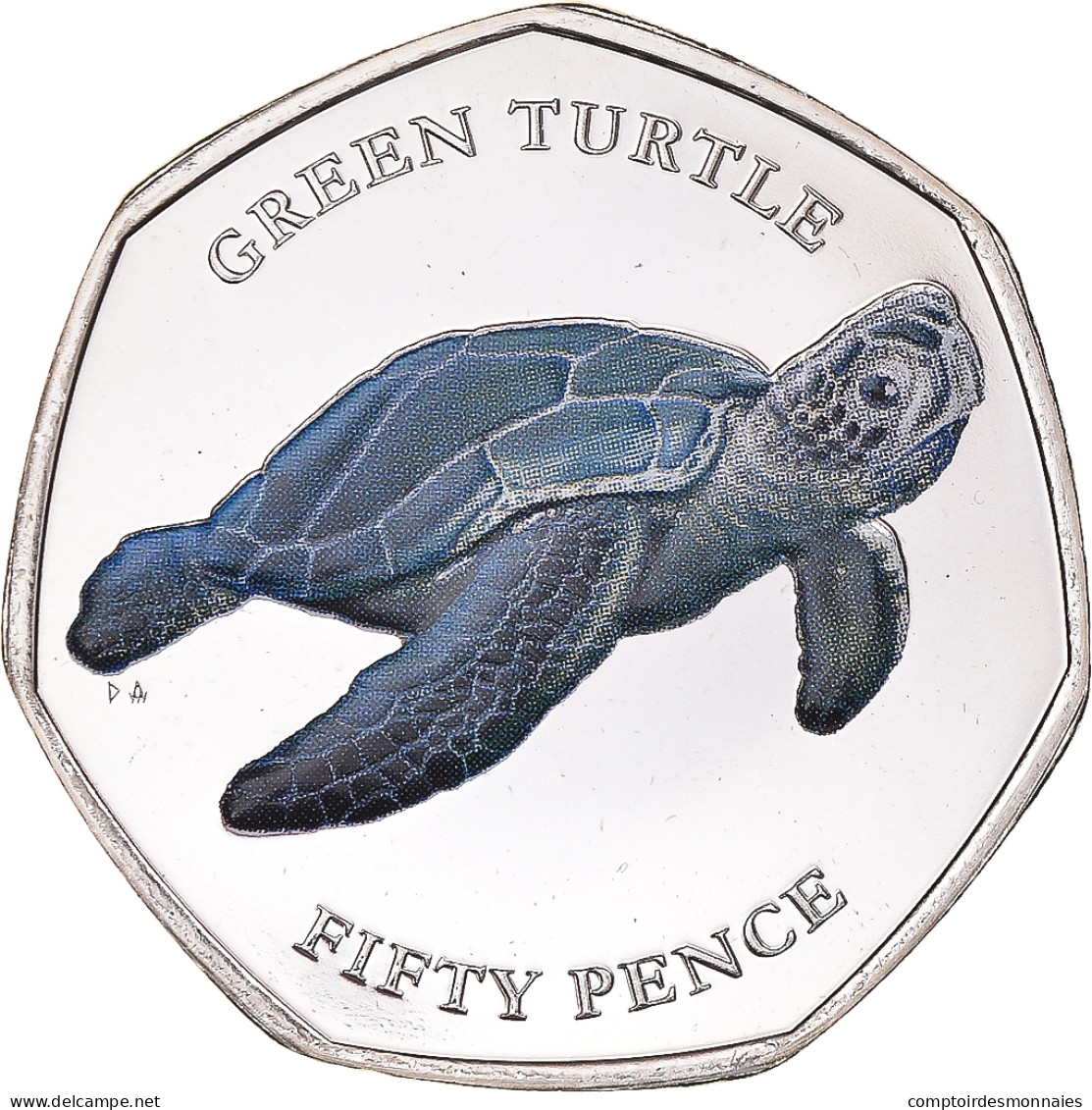 Monnaie, Territoire Britannique De L'océan Indien, 50 Pence, 2019, Tortues - - Colonies