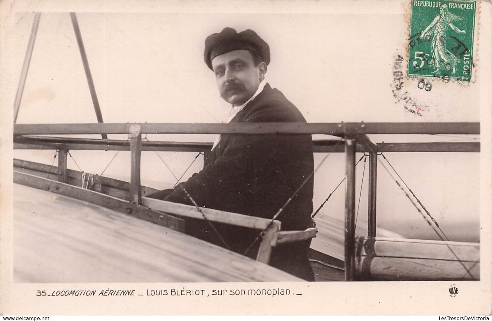 TRANSPORT - Locomotion Aérienne - Louis Blériot Sur Son Monoplan - Carte Postale Ancienne - Piloten