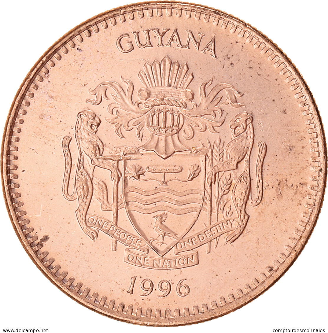 Monnaie, Guyana, 5 Dollars, 1996 - Guyana