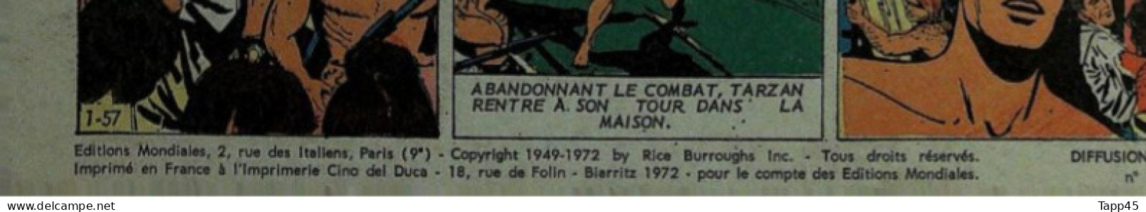 B D > Tarzan > 1972  Cartonné  >  Réf  C 16 - Tarzan