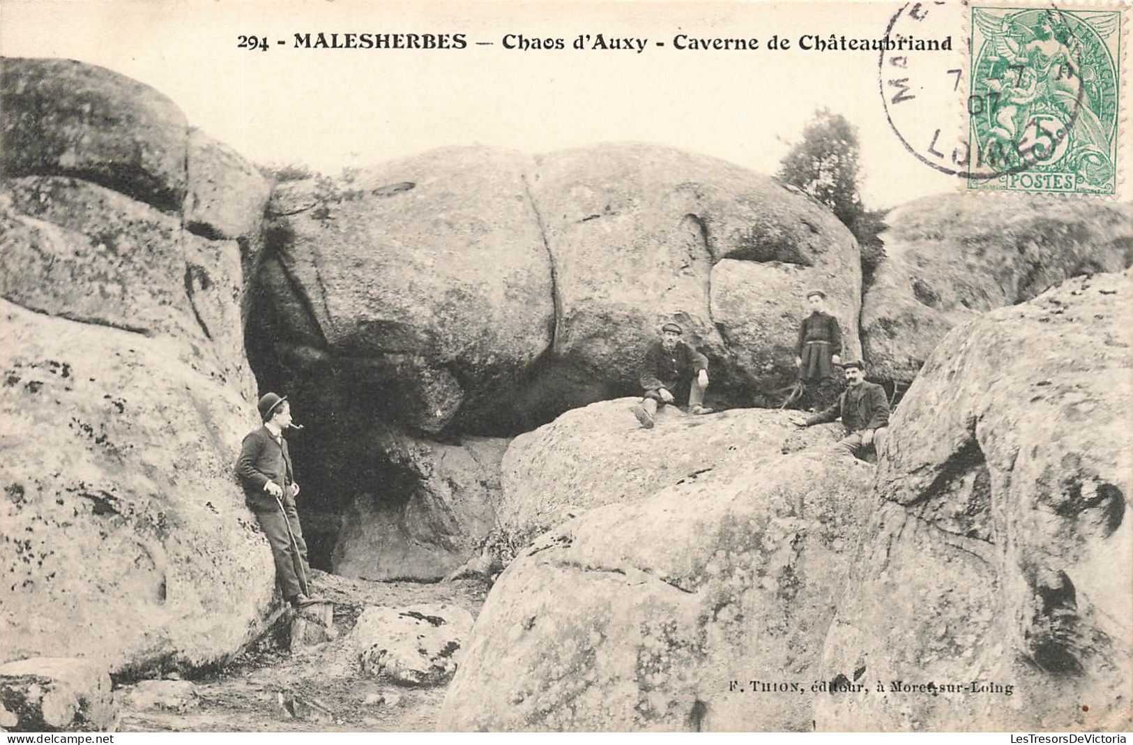 FRANCE - Malesherbes - Chaos D'Auxy - Caverne De Châteaubriand - Carte Postale Ancienne - Malesherbes