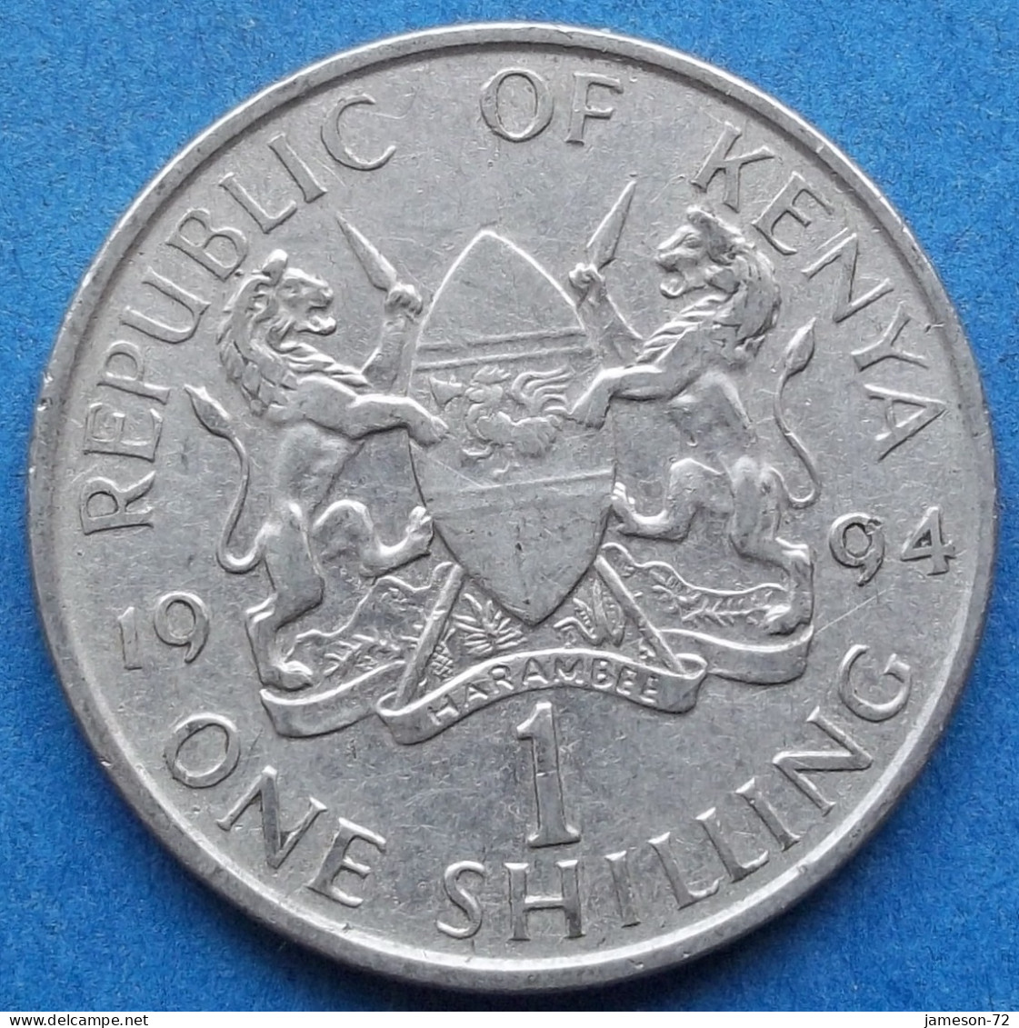 KENYA - 1 Shilling 1994 KM# 20a Republic (1964) - Edelweiss Coins - Kenya