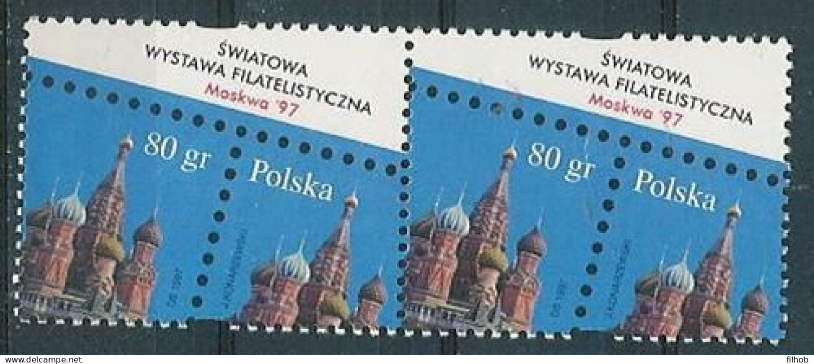 Poland Stamps MNH ZC.3529 2po: Philatelic Exhibition Moscow 97 (2h) - Ongebruikt