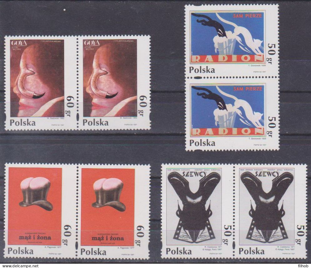 Poland Stamps MNH ZC.3530-33 2x: Poster (V) (2x) - Ongebruikt