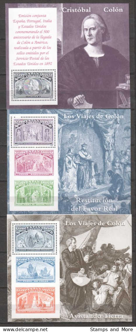 Spain 1992 Mi Blocks 45-50 MNH COLUMBUS TRAVELS (B) - Christoffel Columbus