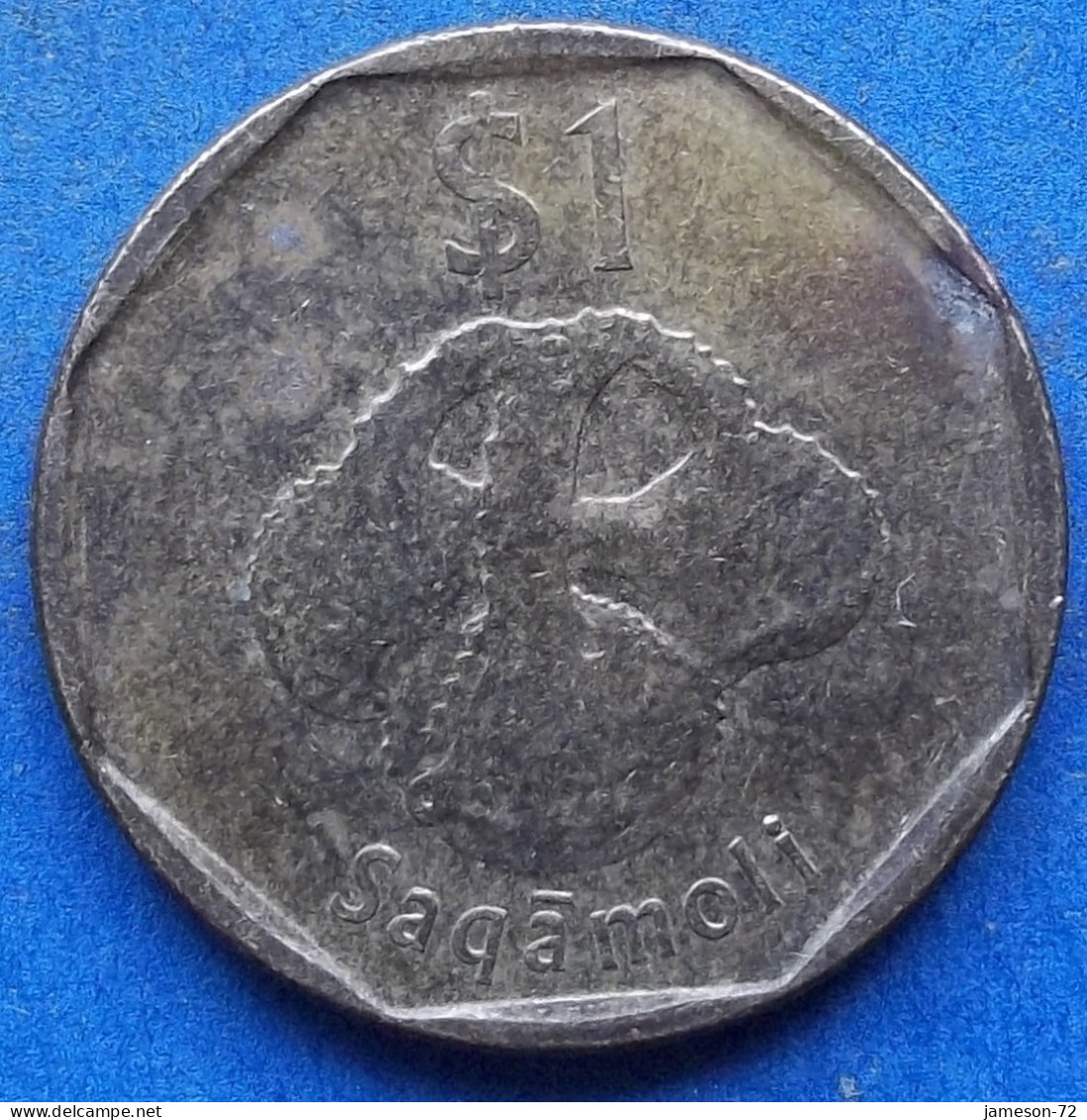 FIJI - 1 Dollar 2012 "Banded Iguana" KM# 336 Elizabeth II Decimal Coinage (1971-2022) - Edelweiss Coins - Fiji
