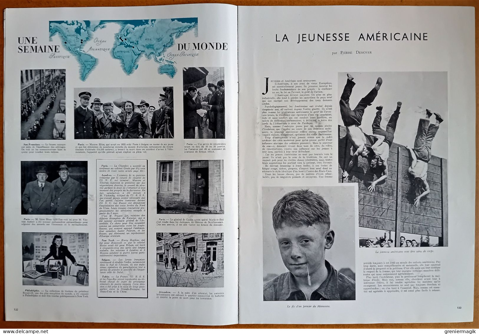 France Illustration N°19 09/02/1946 USA/Italie/Greenock/Cabinet Félix Gouin/Gaston Chopard/Finlande/ONU à Londres - Allgemeine Literatur