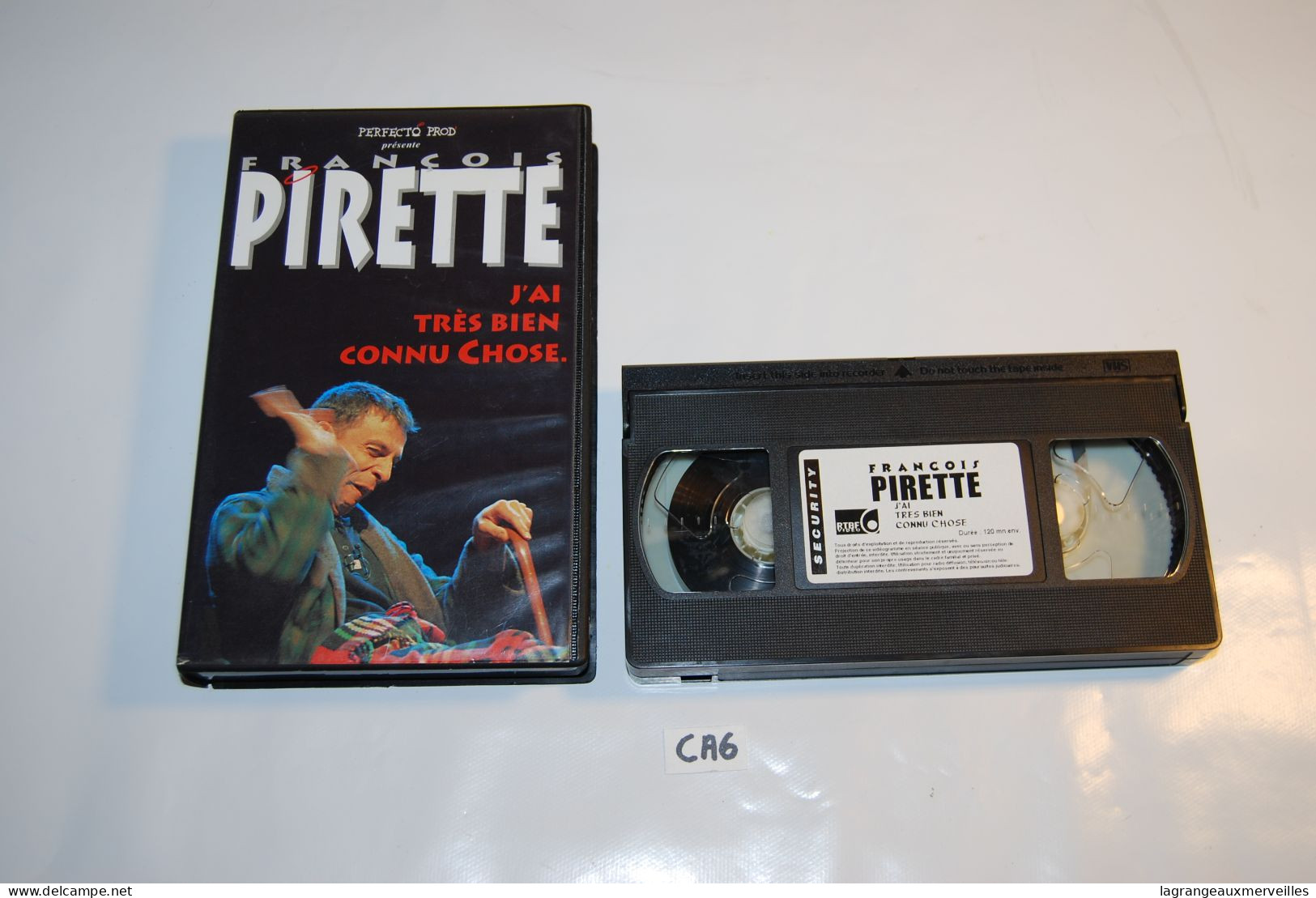 CA6 K7 - Cassette Vidéo VHS - PIRETTE - J'AI TRES BINE CONNU CHOSE - Comédie