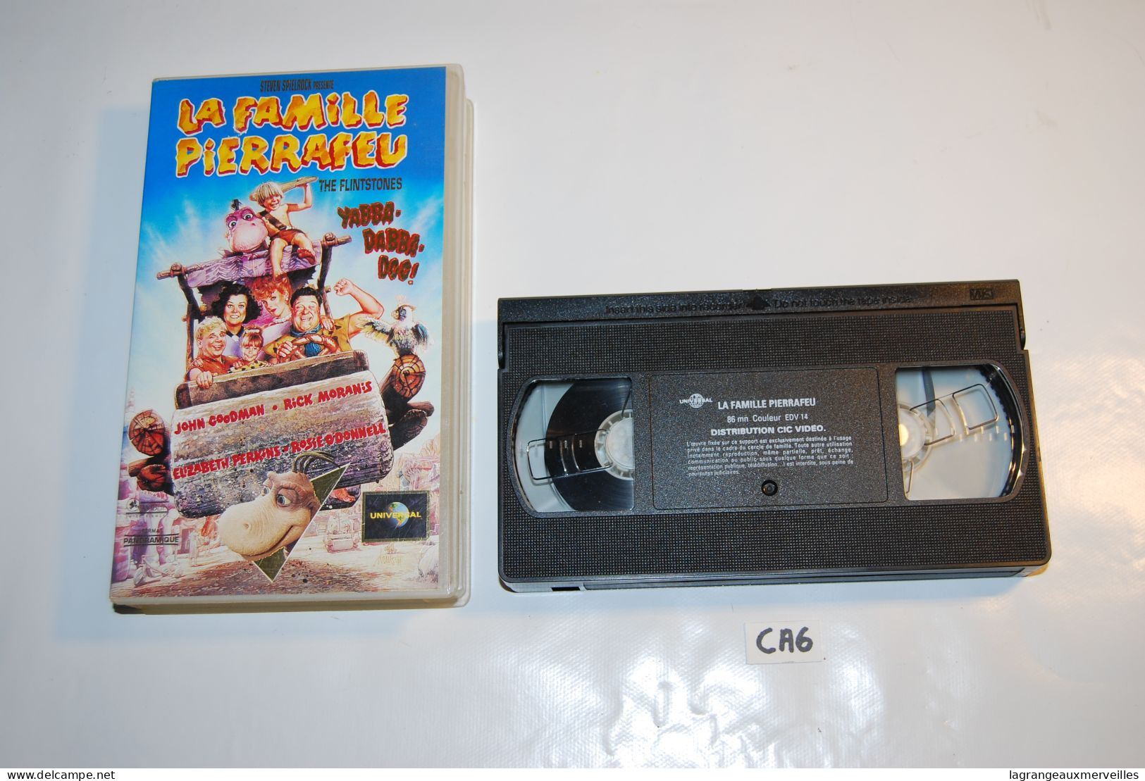 CA6 K7 - Cassette Vidéo VHS - LA FAMILLE PIERREAFEU - Enfants & Famille