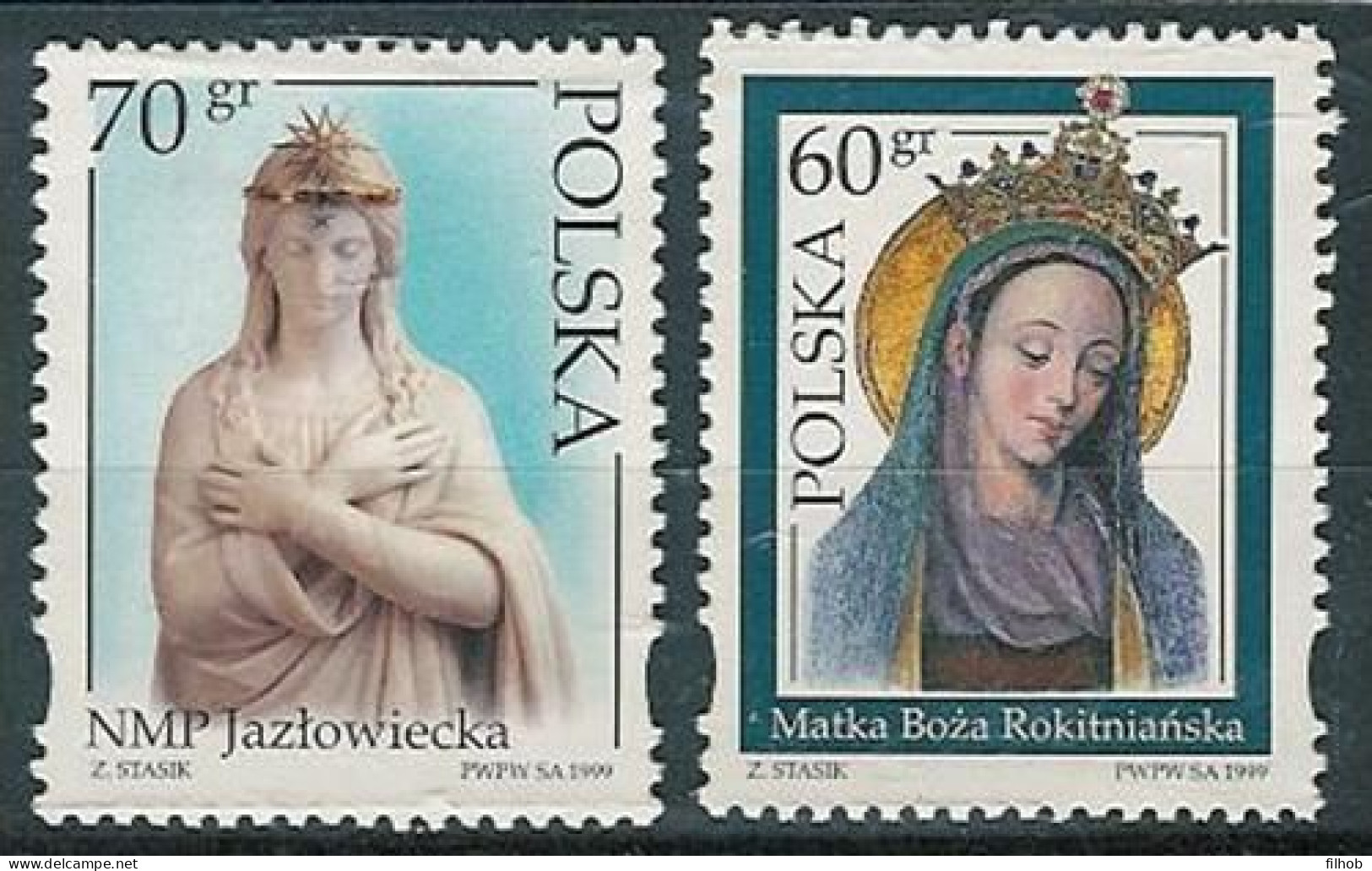 Poland Stamps MNH ZC.3630-31: Marian Sanctuaries (IX) - Ongebruikt