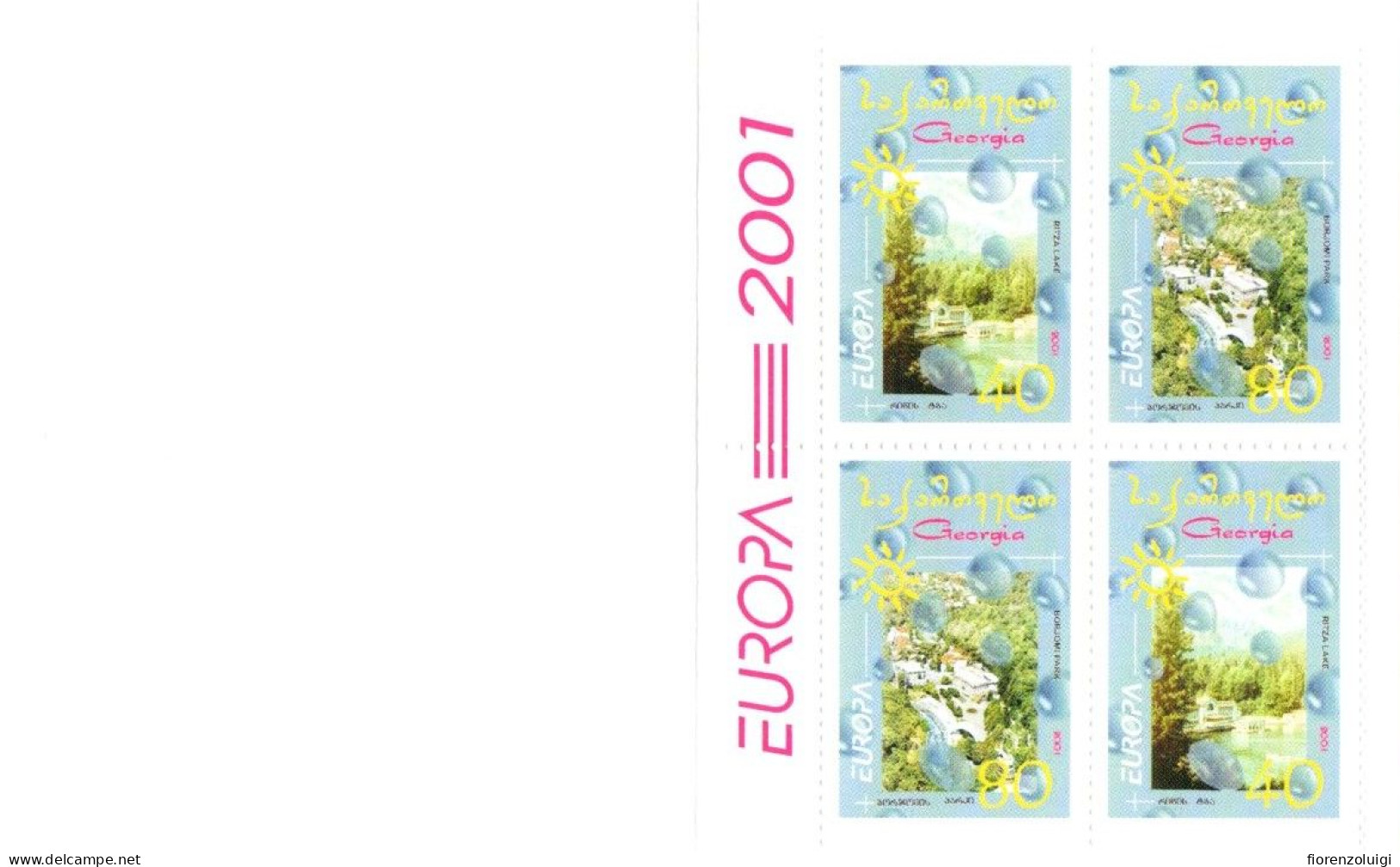 EUROPA CEPT 2001 GIRO COMPLETO LIBRETTI / BOOKLETS MNH**