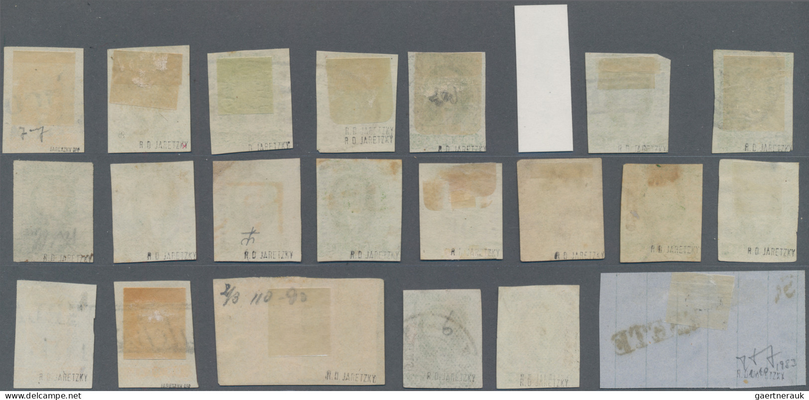 Mexico: 1856/61, Selection Of 44 Clean Used, Various Overprints And Postmarks, A - Mexique