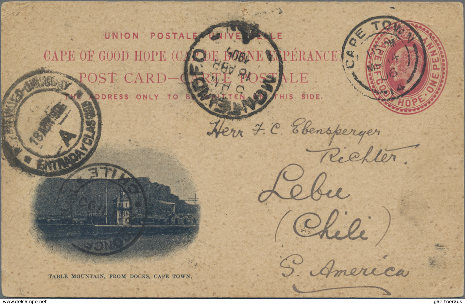 Cape Of Good Hope - Postal Stationery: 1906 Postal Stationery Picture Card KEVII - Cabo De Buena Esperanza (1853-1904)