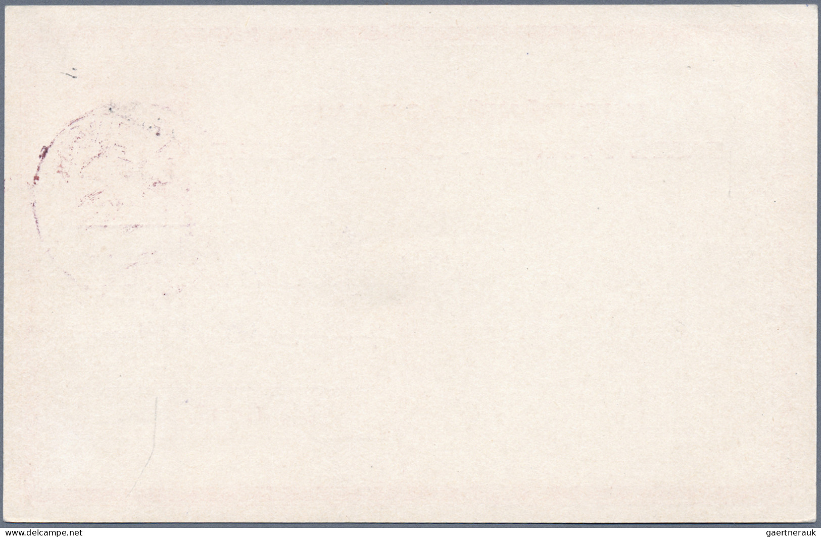 Albania - Postal Stationery: 1914, Prince William Surcharge, Card 10q. Red Clear - Albania