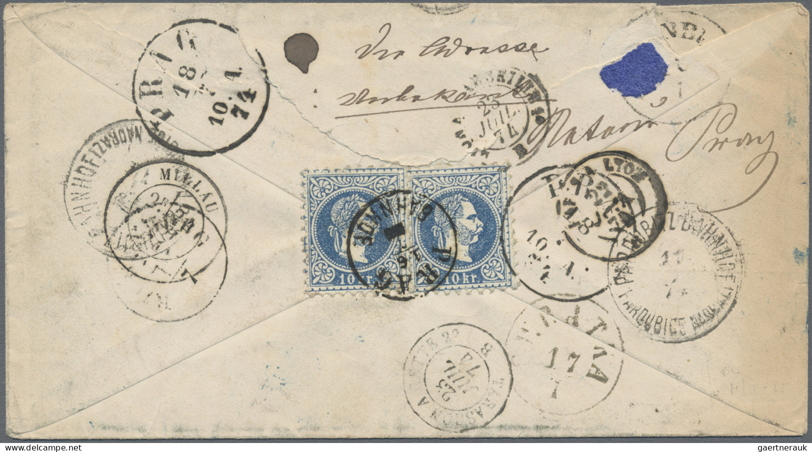 Österreich - Ganzsachen: 1874, Franz-Joseph, 5 Kr., Ganzsachen-Umschlag, Kleines - Sonstige & Ohne Zuordnung