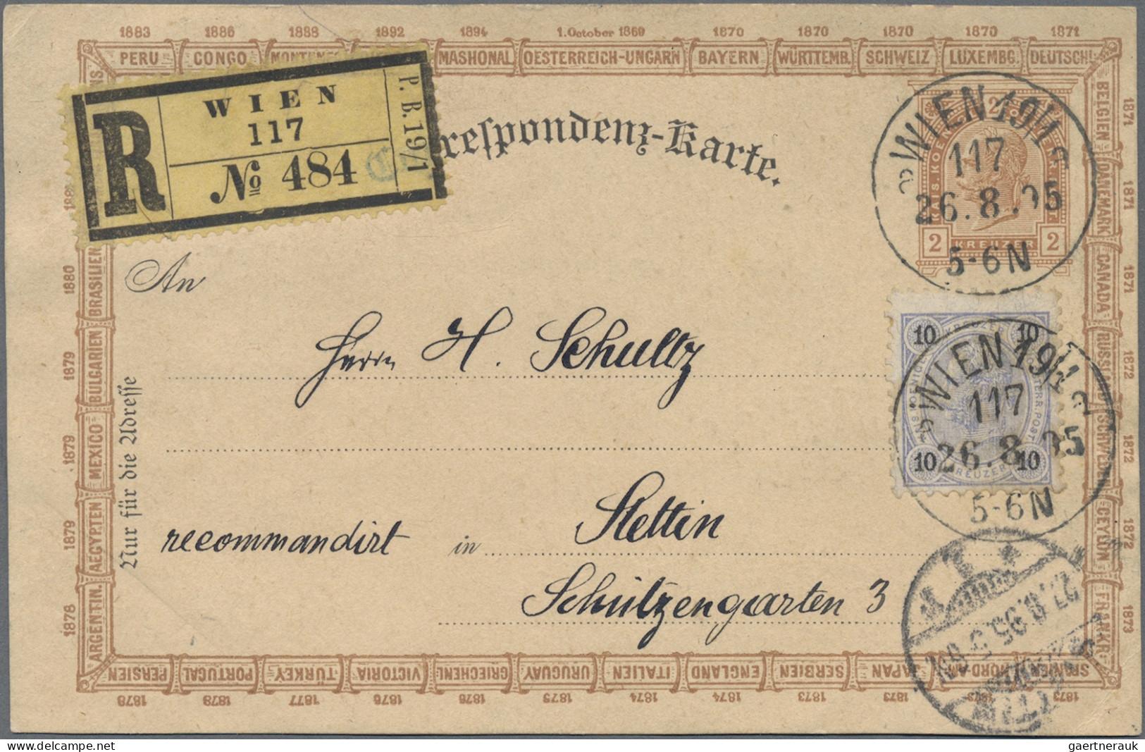 Österreich - Privatganzsachen: 1895, Privatganzsachenkarte 2 Kr. Braun "Jubiläum - Autres & Non Classés