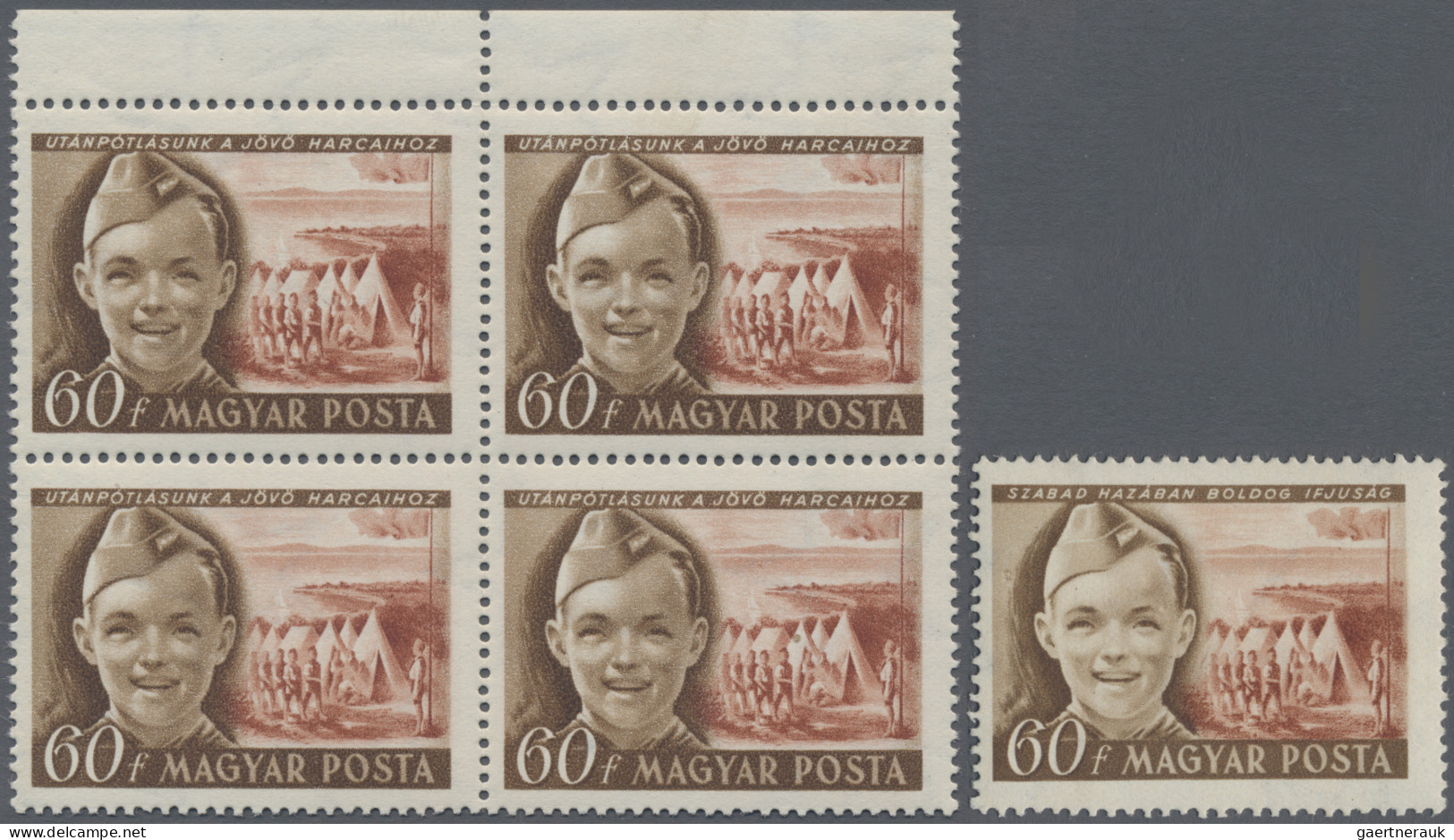 Hungary: 1950, International Children's Day, 60f. With Wrong Inscription "UTANPO - Ungebraucht