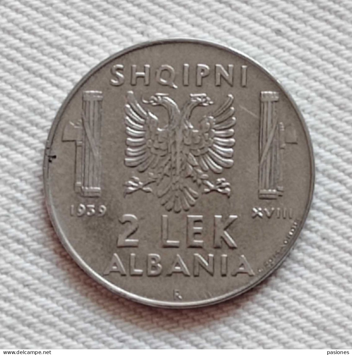 Albania Vittorio Emanuele III 2 Lek 1939 Magnetico FDC - Albanien