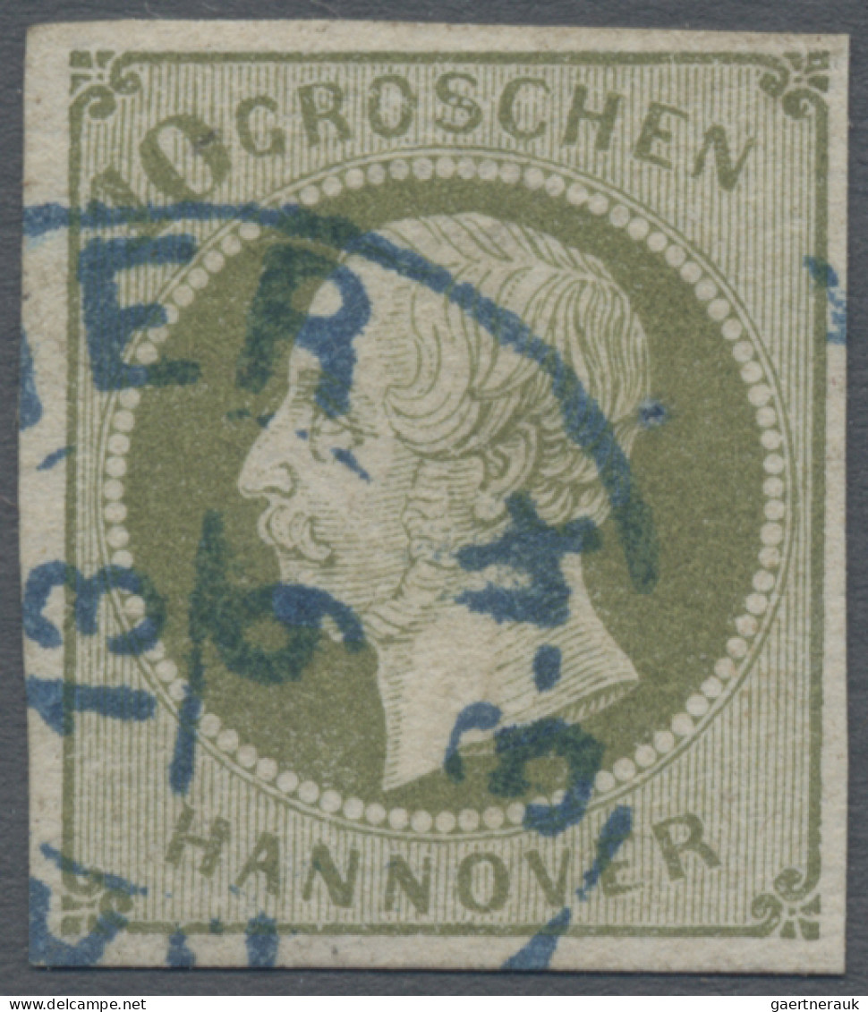 Hannover - Marken Und Briefe: 1861, 10 Gr. Dunkelgrünlicholiv, Farbfrisch, Vollr - Hannover