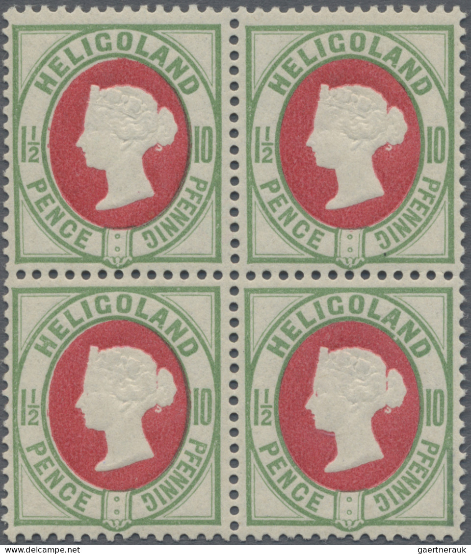 Helgoland - Marken Und Briefe: 1889, 1½ P./10 Pfg. Hellgrün/hellrot Im Farbfrisc - Helgoland