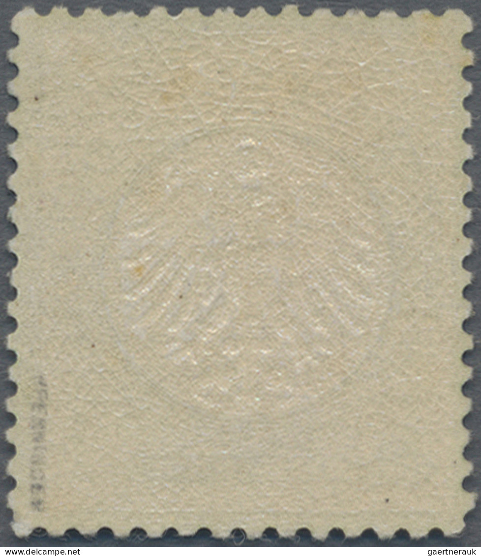 Deutsches Reich - Brustschild: 1872 Kleiner Schild 1 Kreuzer Grün, POSTFRISCH Mi - Nuevos