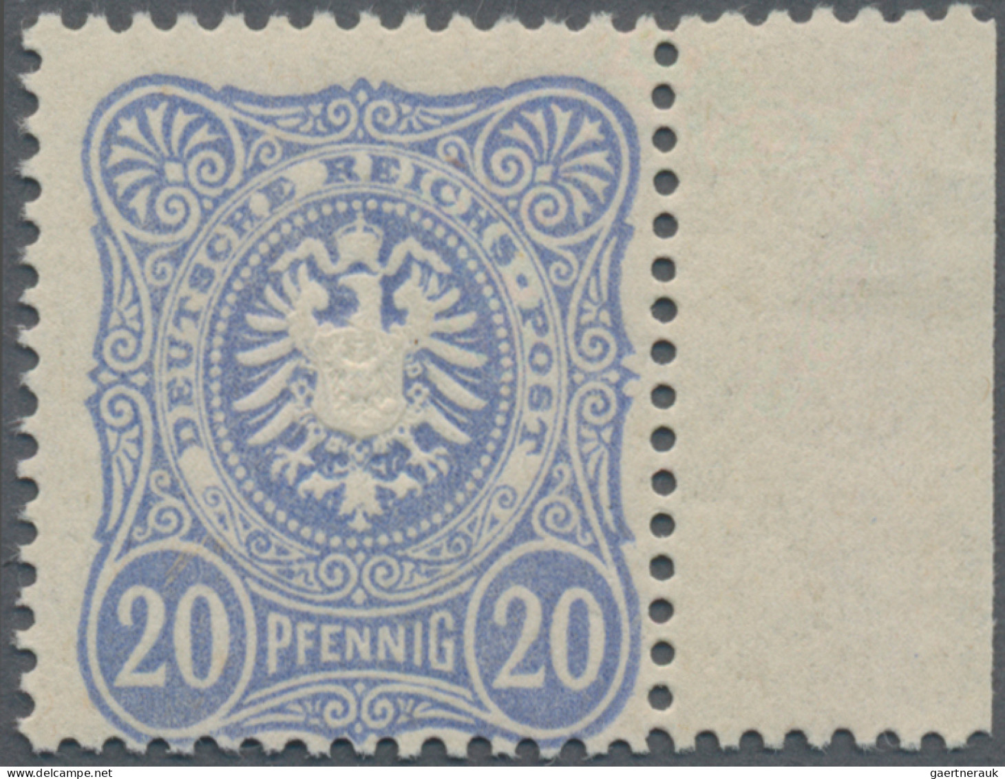 Deutsches Reich - Pfennig: 1882, 20 "Pfennig", Postfrisches Exemplar Vom Rechten - Ungebraucht